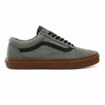 Férfi Vans Gum Old Skool Tornacipő VA7029318 Szürke/Zöld